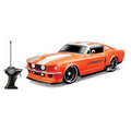 1/24 Scale 7" Remote Control Car 1967 Ford Mustang GT Full Color Logo Both Doors